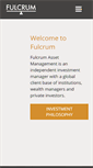 Mobile Screenshot of fulcrumasset.com